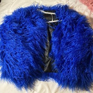 Messy Blue Fur Sweater🥶